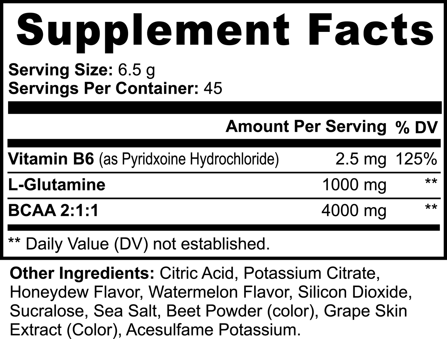 BCAA Powder (Honeydew/Watermelon)